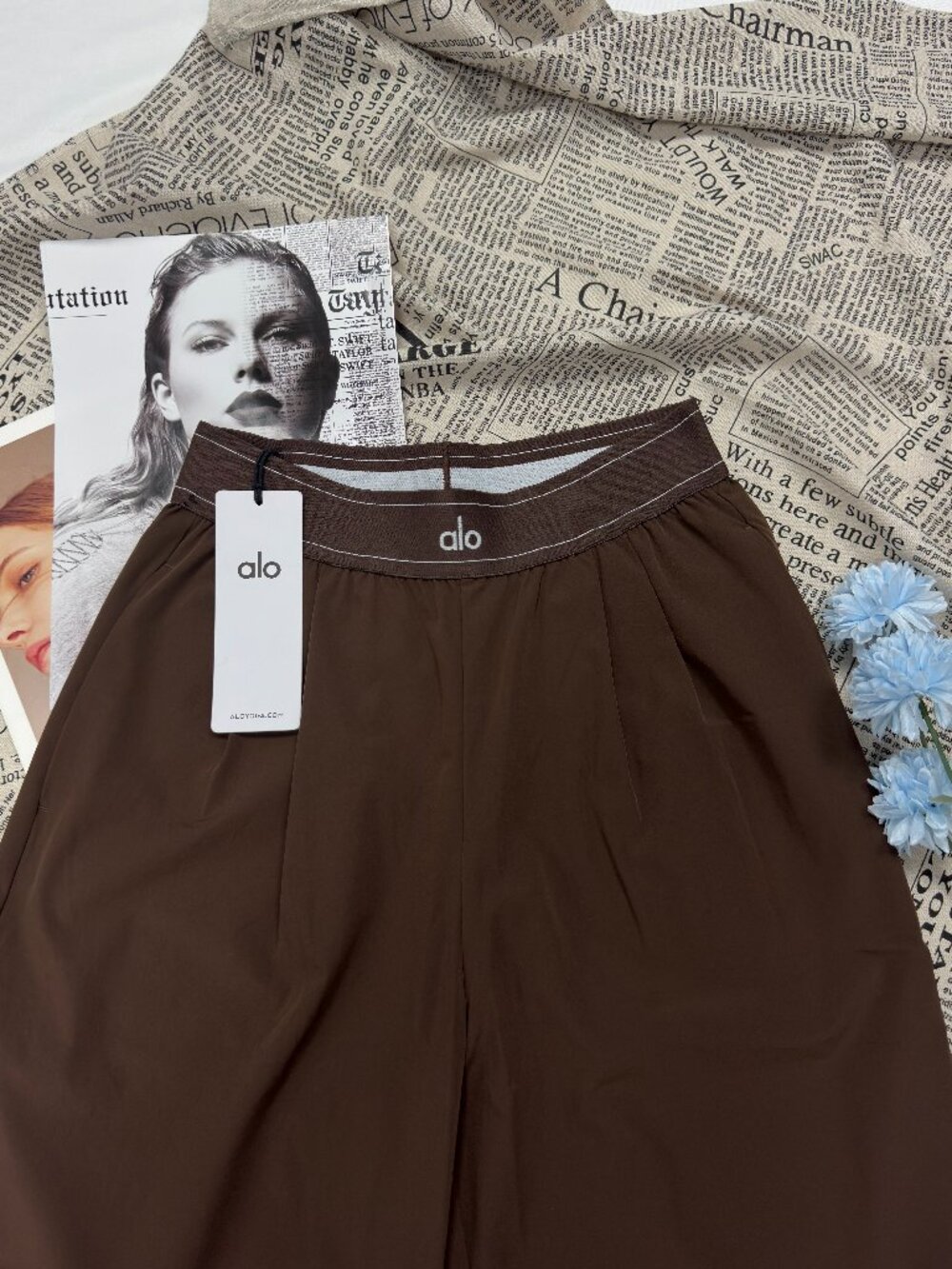 🧺🤎ALO Yoga Suit Up Trouser Coffee Brown (Regular)Athleisure Pants - Picture 3 of 11